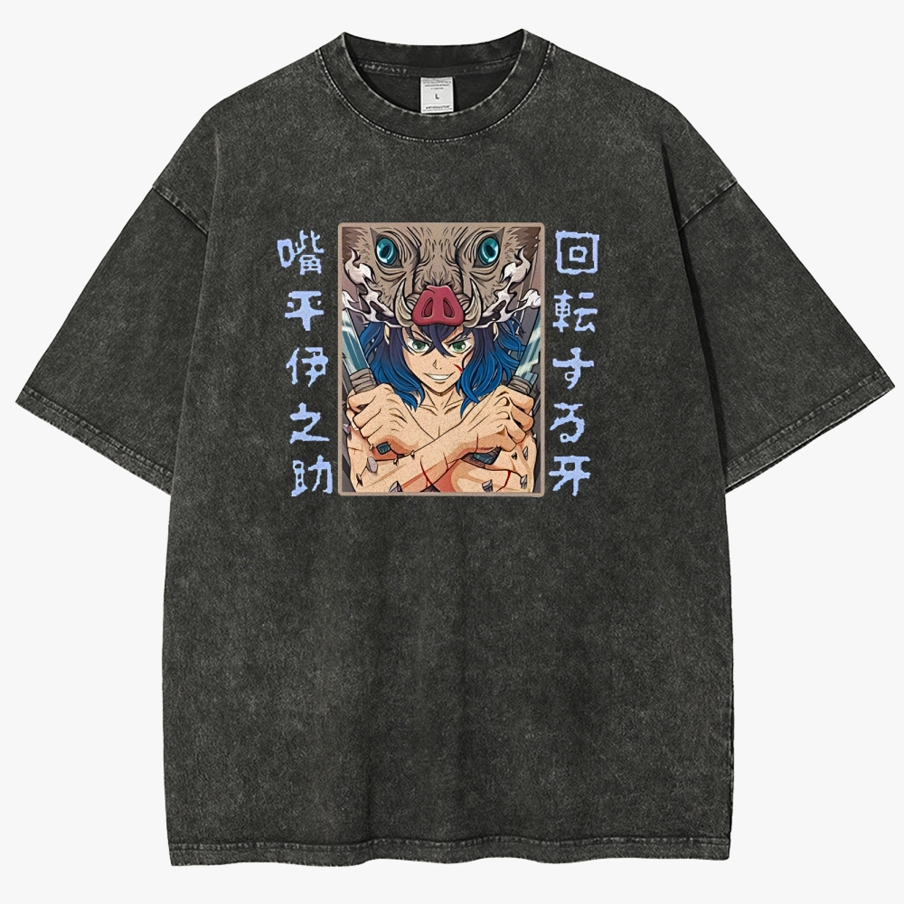 Demon Slayer Unisex Fit Washed T-Shirt 