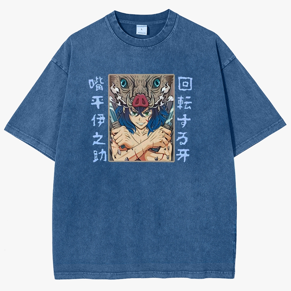 Demon Slayer Unisex Fit Washed T-Shirt 