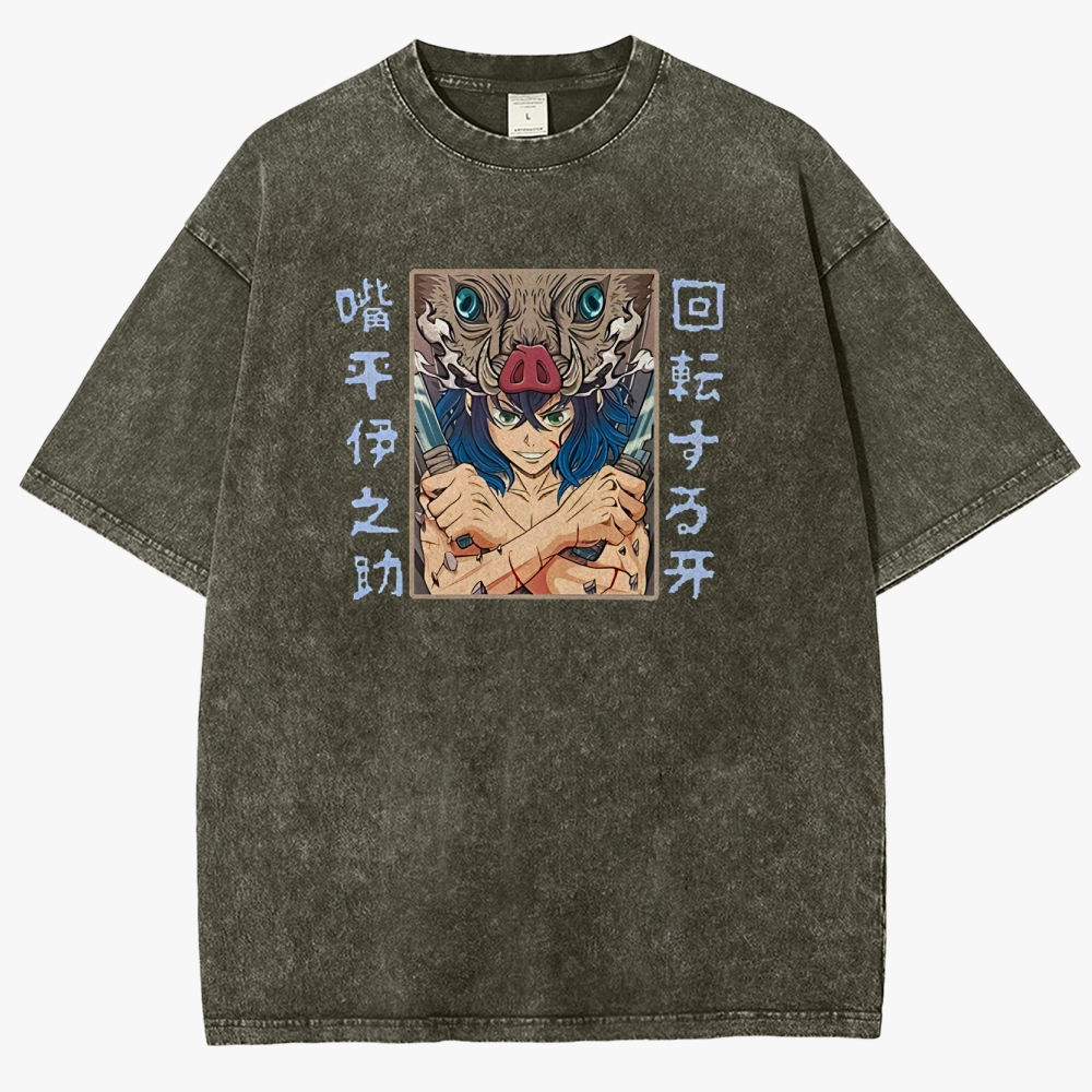 Demon Slayer Unisex Fit Washed T-Shirt 