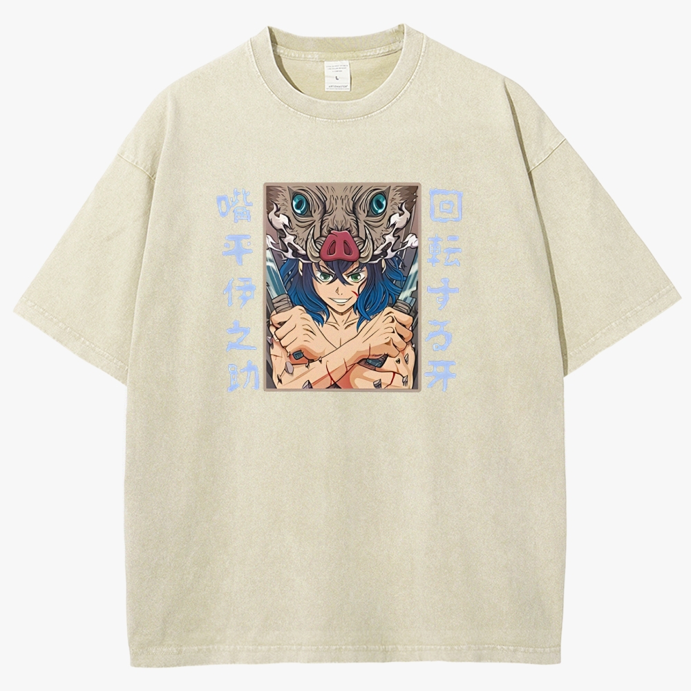 Demon Slayer Unisex Fit Washed T-Shirt 