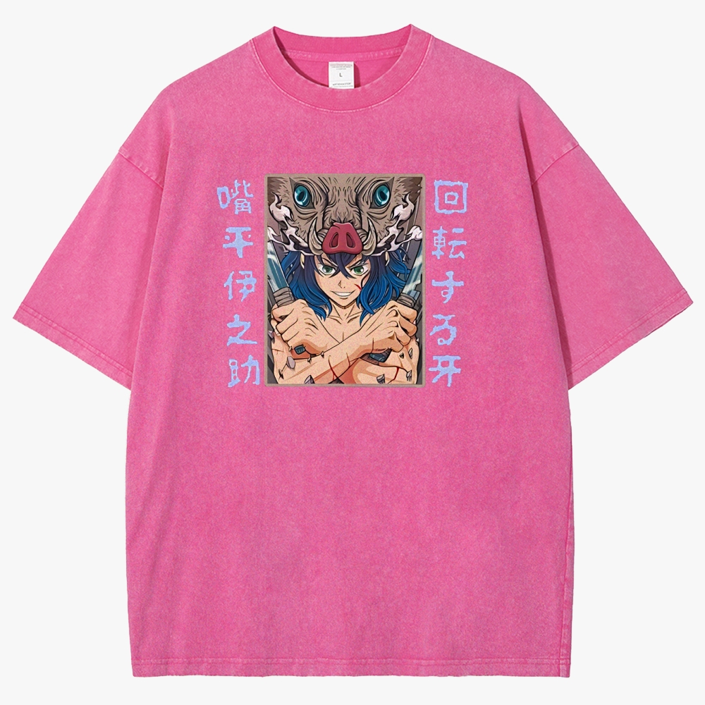 Demon Slayer Unisex Fit Washed T-Shirt 
