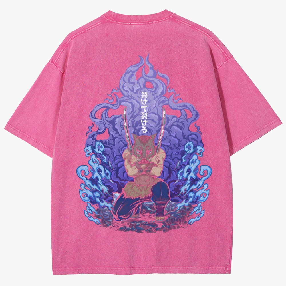 Demon Slayer Unisex Fit Washed T-Shirt 