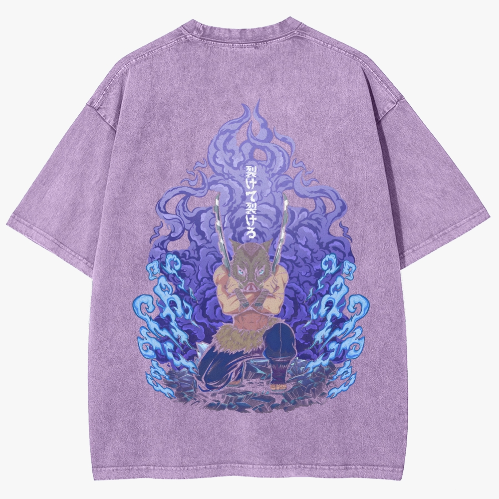 Demon Slayer Unisex Fit Washed T-Shirt 