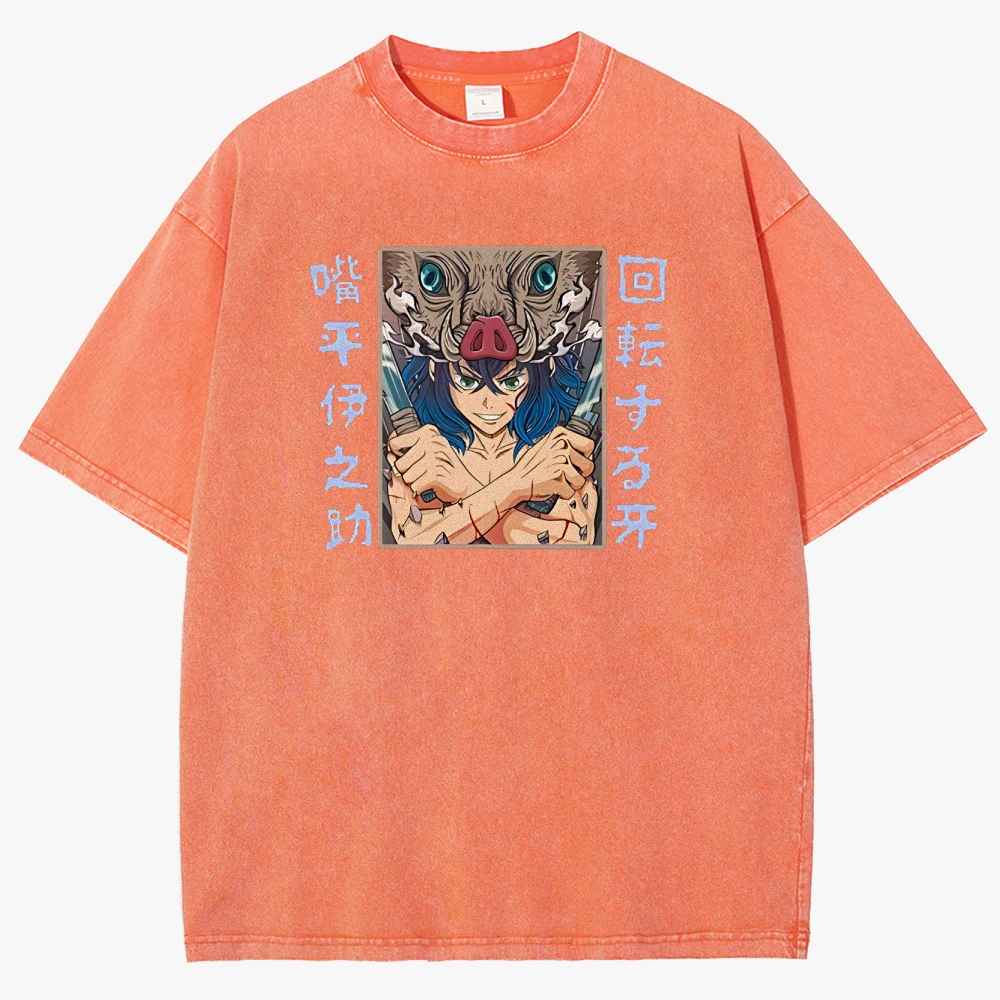 Demon Slayer Unisex Fit Washed T-Shirt 