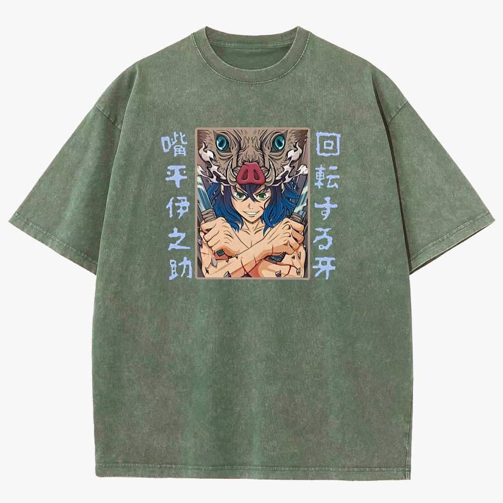 Demon Slayer Unisex Fit Washed T-Shirt 