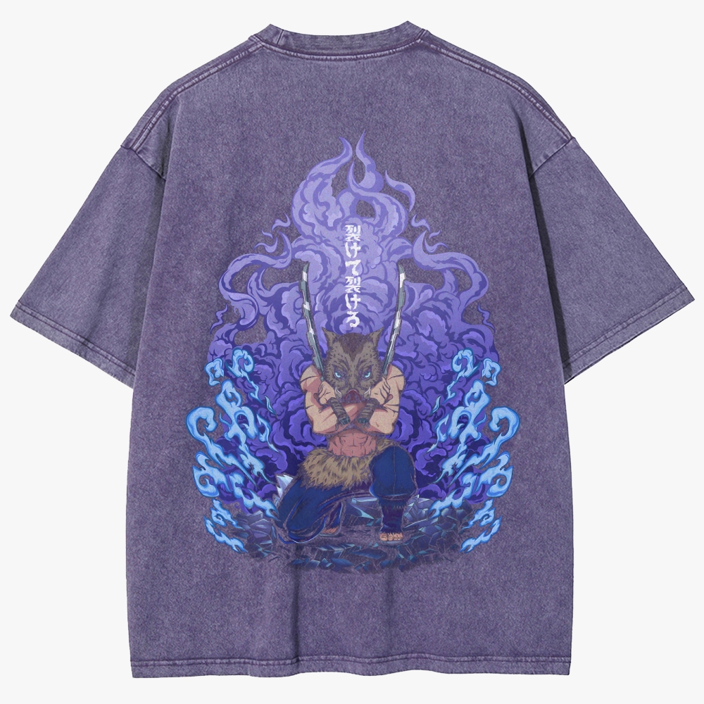 Demon Slayer Unisex Fit Washed T-Shirt 