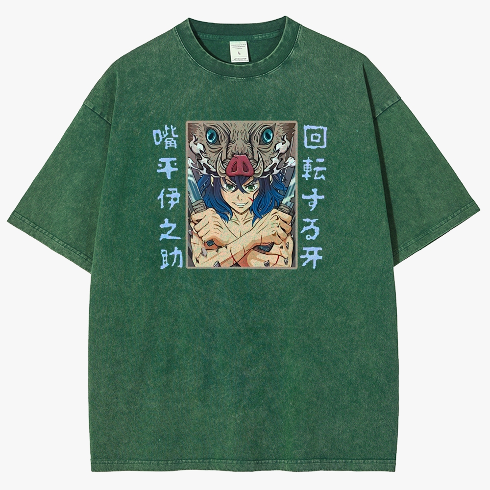 Demon Slayer Unisex Fit Washed T-Shirt 