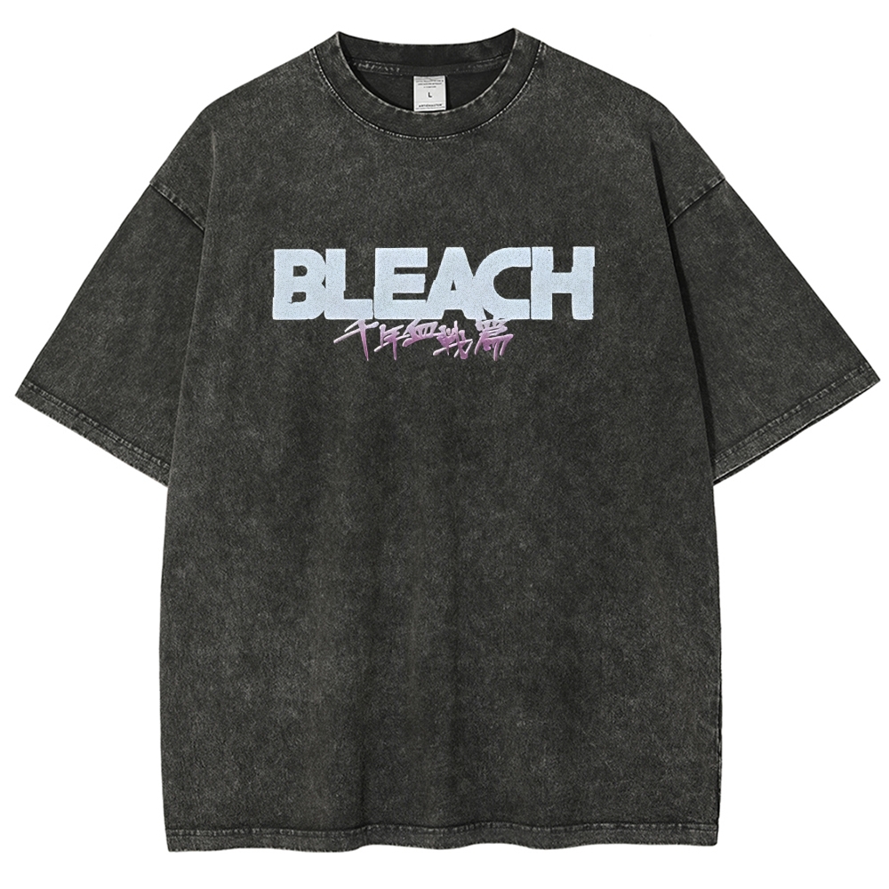 Bleach Unisex Fit Washed T-Shirt