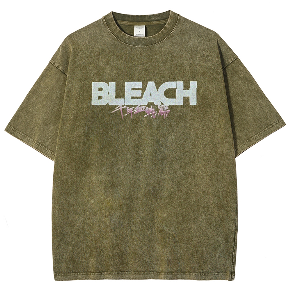 Bleach Unisex Fit Washed T-Shirt