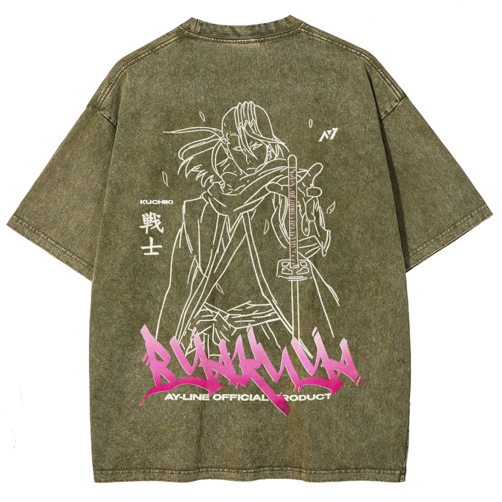 Bleach Unisex Fit Washed T-Shirt