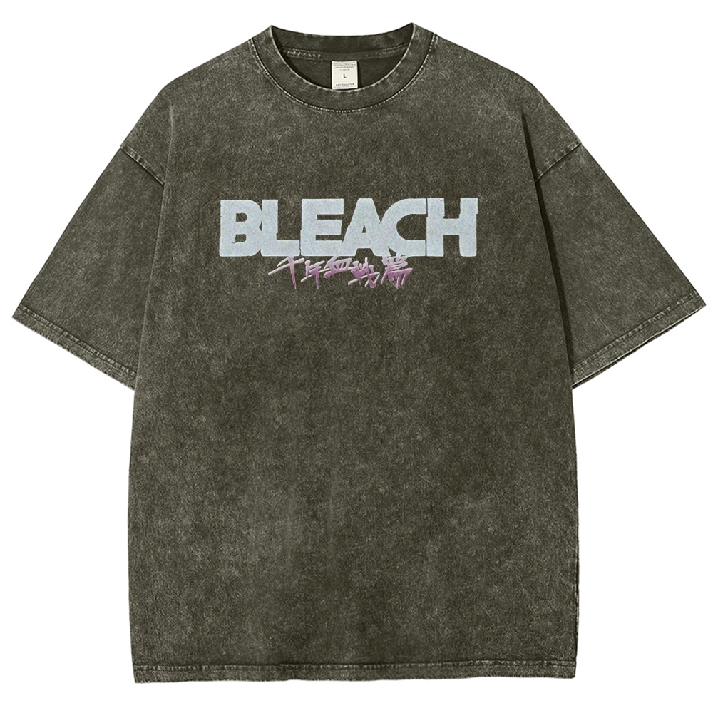 Bleach Unisex Fit Washed T-Shirt