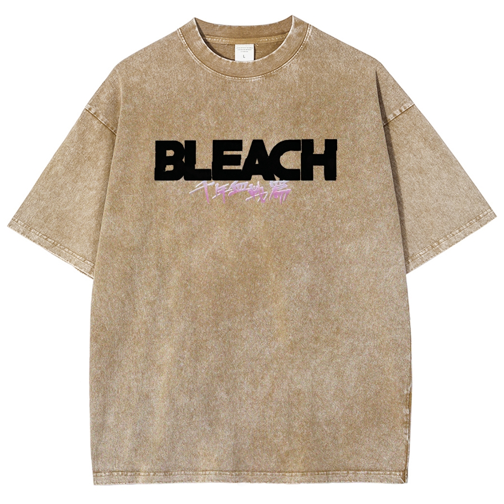 Bleach Unisex Fit Washed T-Shirt