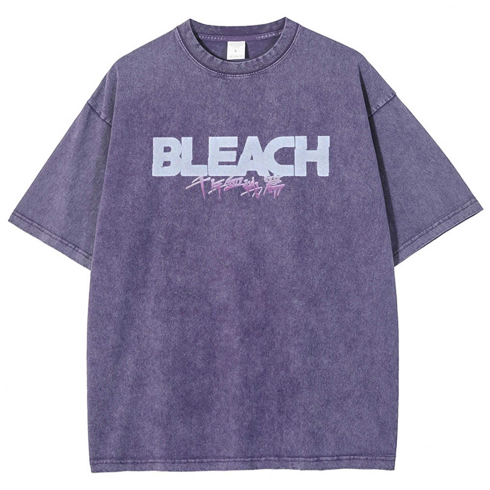 Bleach Unisex Fit Washed T-Shirt