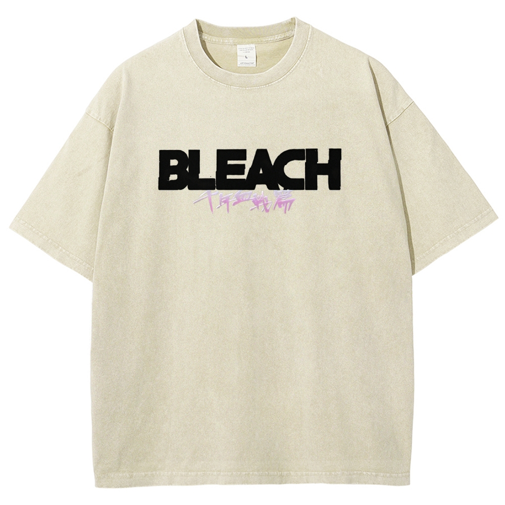 Bleach Unisex Fit Washed T-Shirt