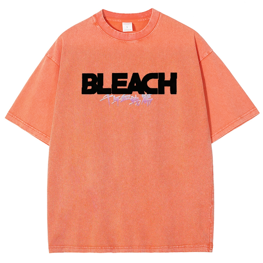 Bleach Unisex Fit Washed T-Shirt
