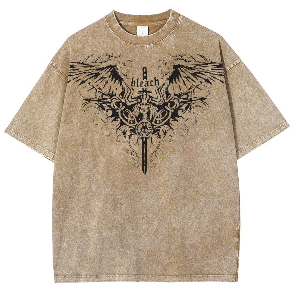 Bleach Unisex Fit Washed T-Shirt