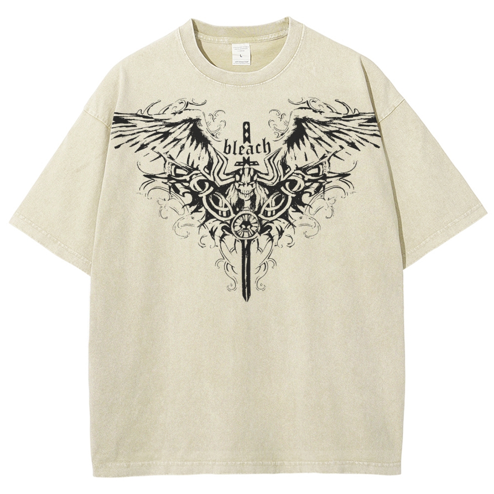 Bleach Unisex Fit Washed T-Shirt