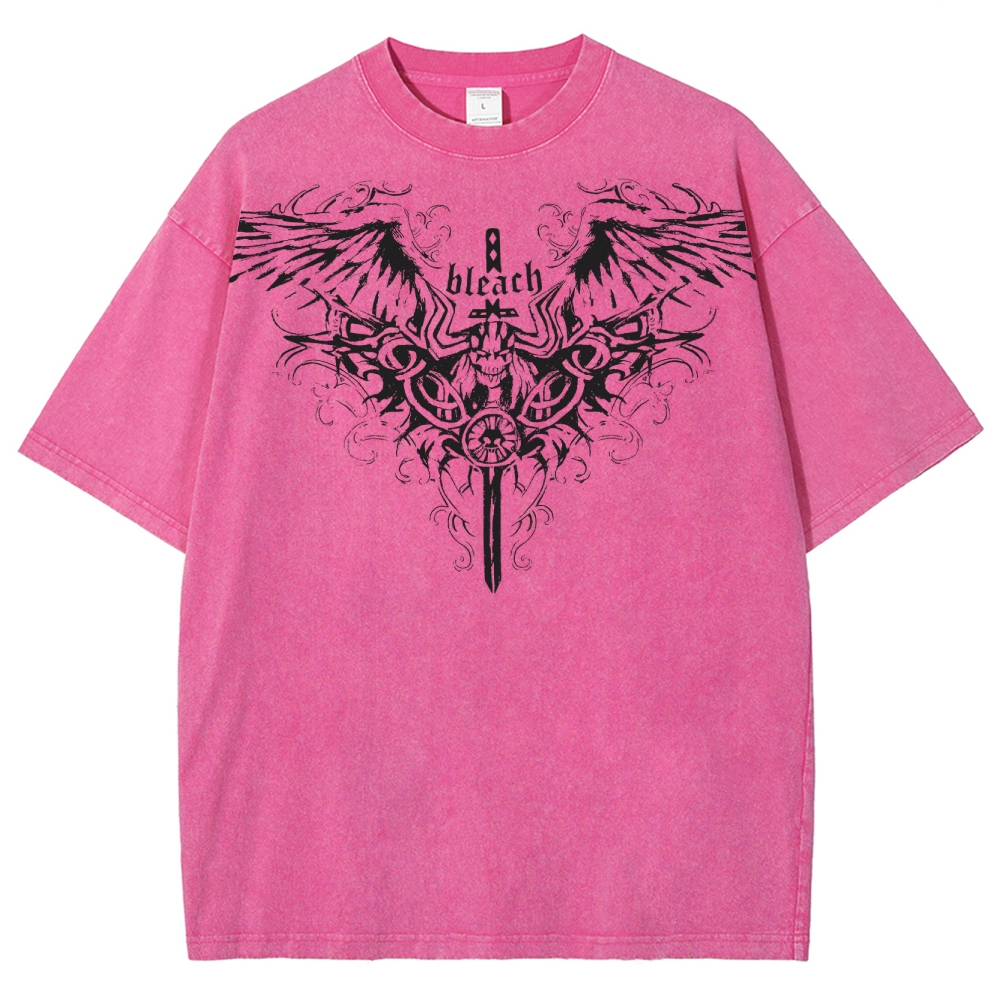 Bleach Unisex Fit Washed T-Shirt