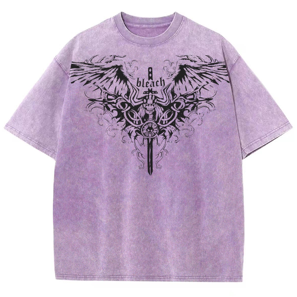 Bleach Unisex Fit Washed T-Shirt