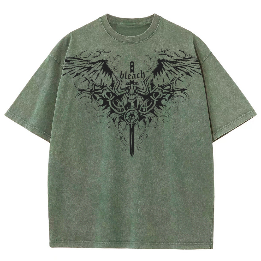 Bleach Unisex Fit Washed T-Shirt