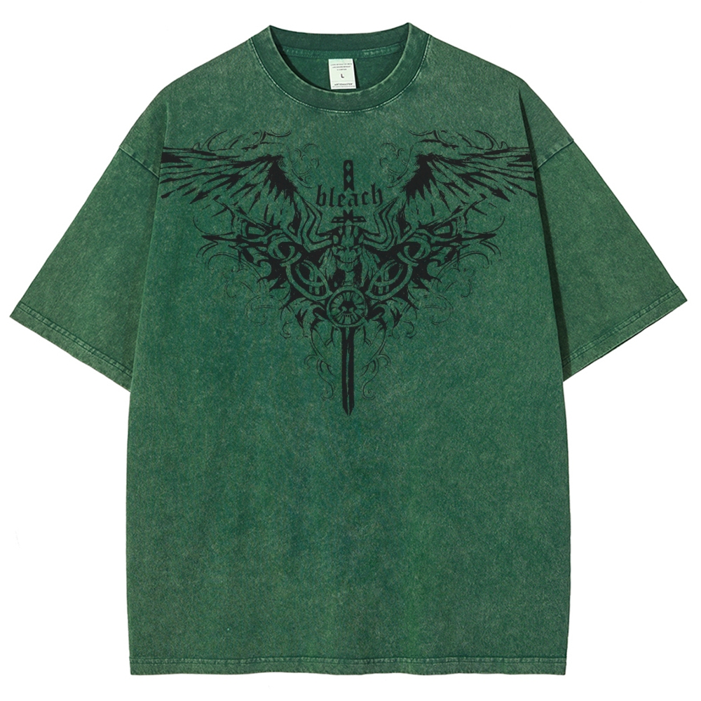 Bleach Unisex Fit Washed T-Shirt