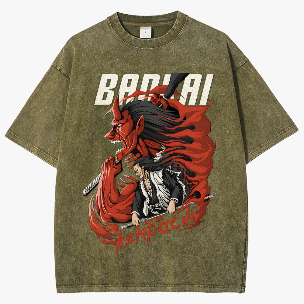 Bleach Unisex Fit Washed T-Shirt