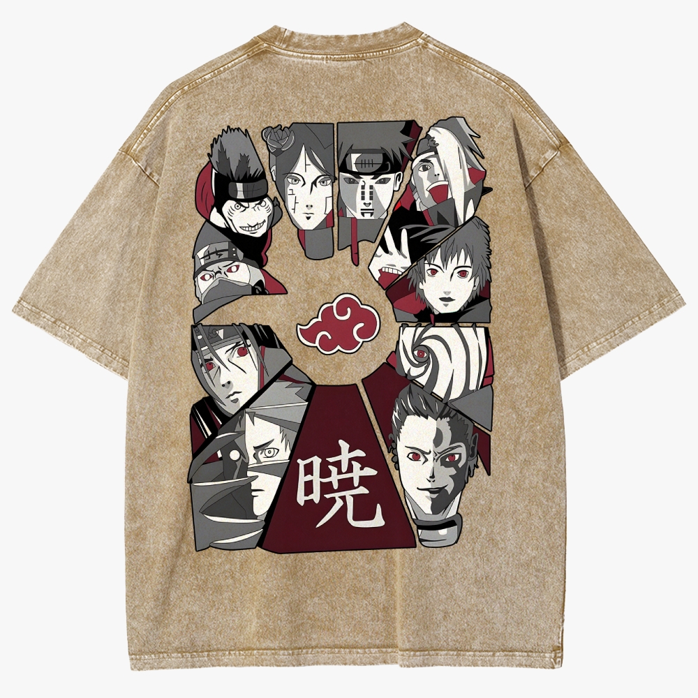 Naruto Unisex Fit Washed T-Shirt