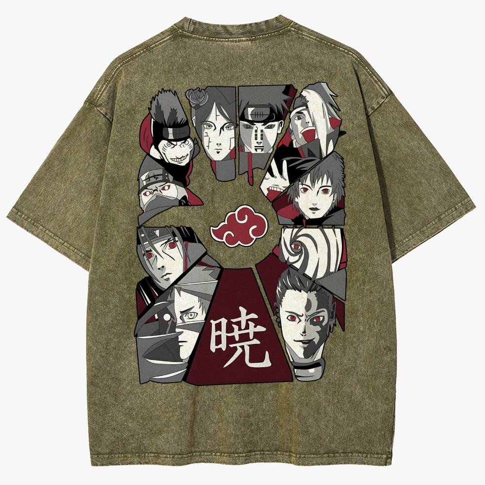 Naruto Unisex Fit Washed T-Shirt