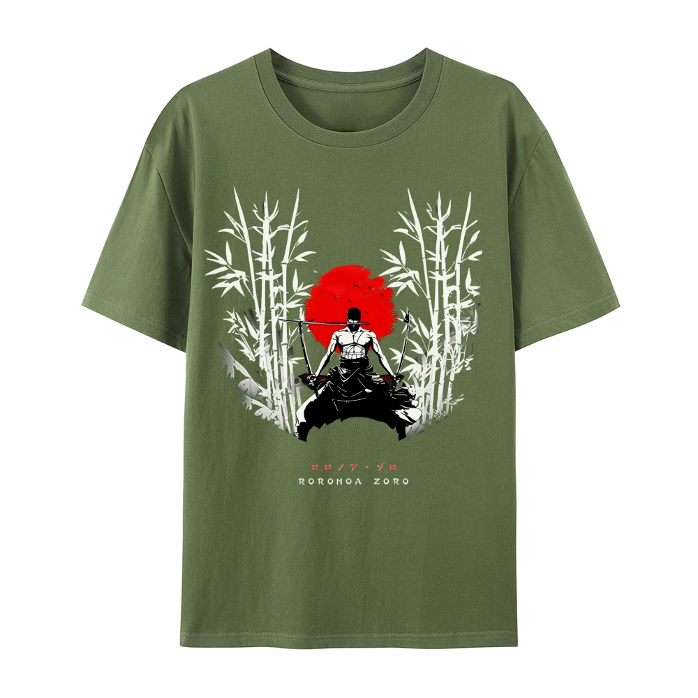 One Piece Pirate Hunter Zoro Casual Short Sleeve T-Shirt