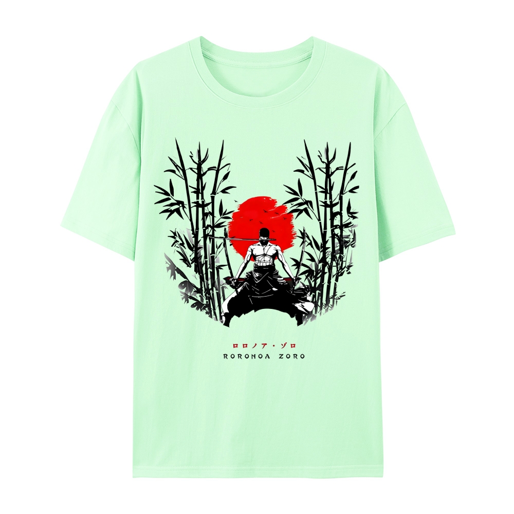 One Piece Pirate Hunter Zoro Casual Short Sleeve T-Shirt