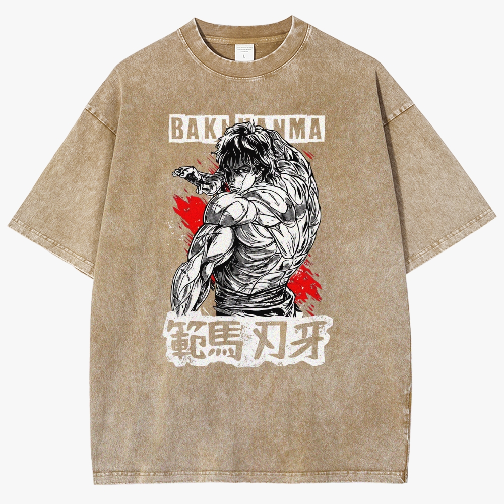 Baki Unisex Fit Washed T-Shirt
