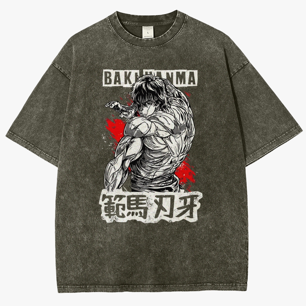 Baki Unisex Fit Washed T-Shirt