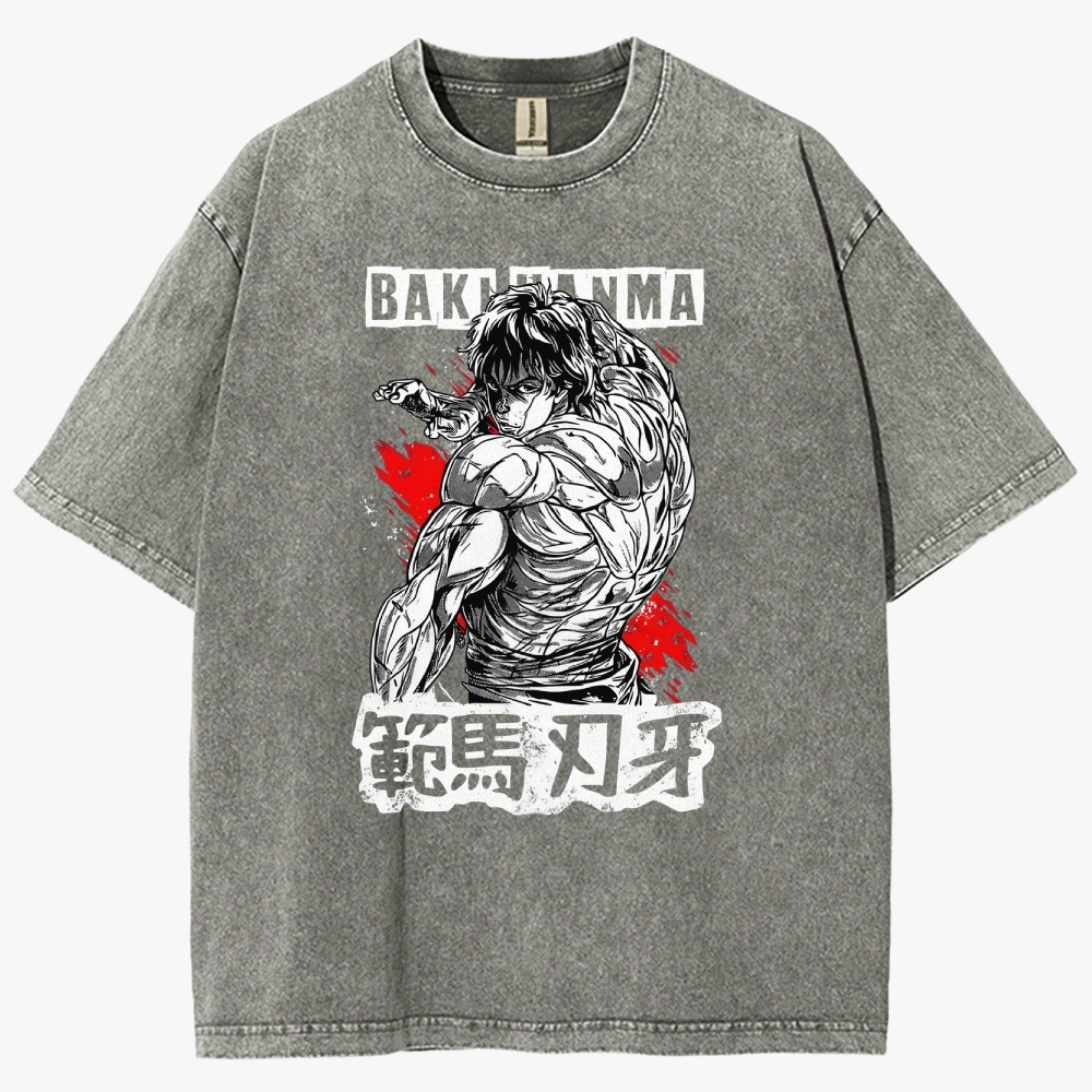Baki Unisex Fit Washed T-Shirt
