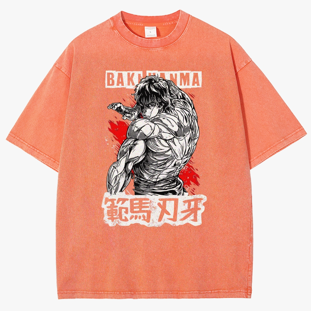 Baki Unisex Fit Washed T-Shirt