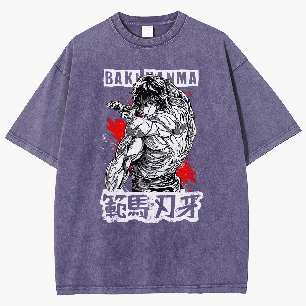 Baki Unisex Fit Washed T-Shirt