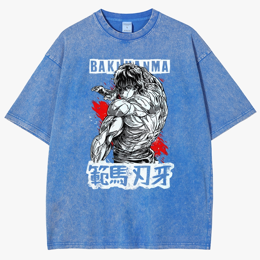 Baki Unisex Fit Washed T-Shirt