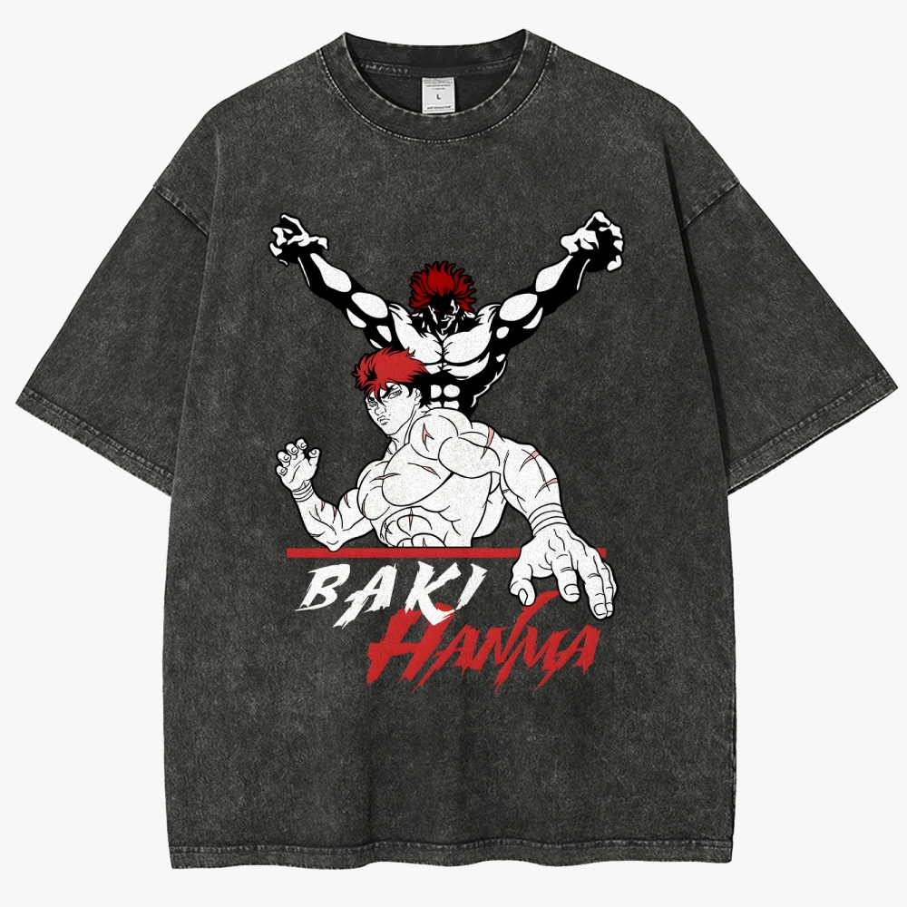 Baki Unisex Fit Washed T-Shirt