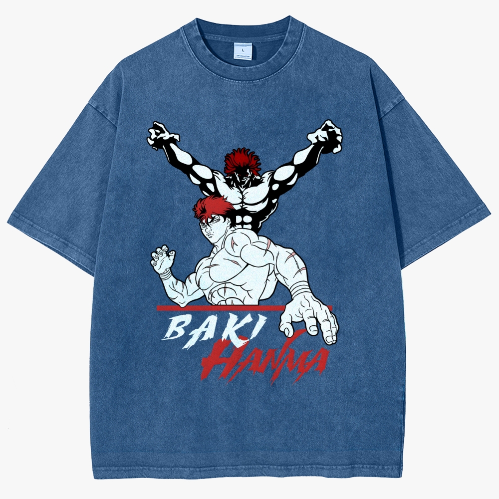 Baki Unisex Fit Washed T-Shirt