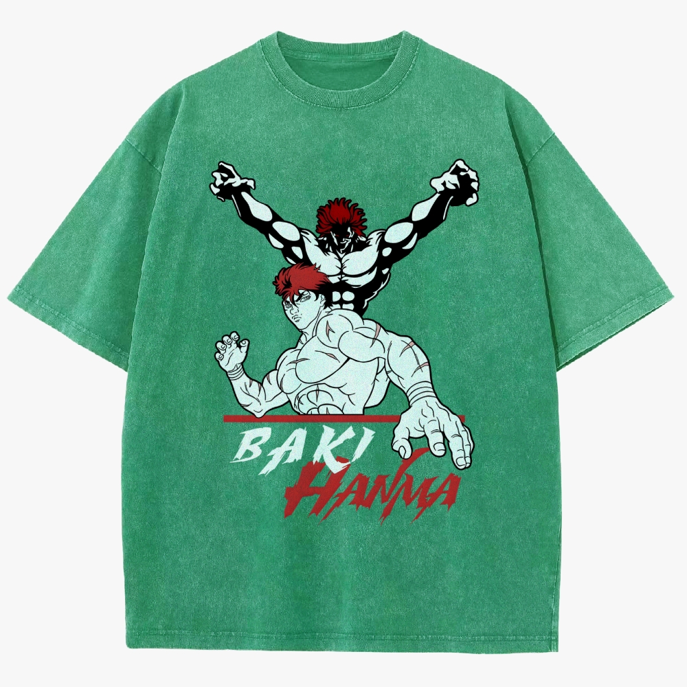 Baki Unisex Fit Washed T-Shirt