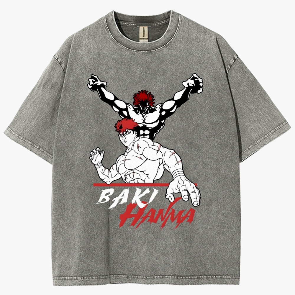 Baki Unisex Fit Washed T-Shirt