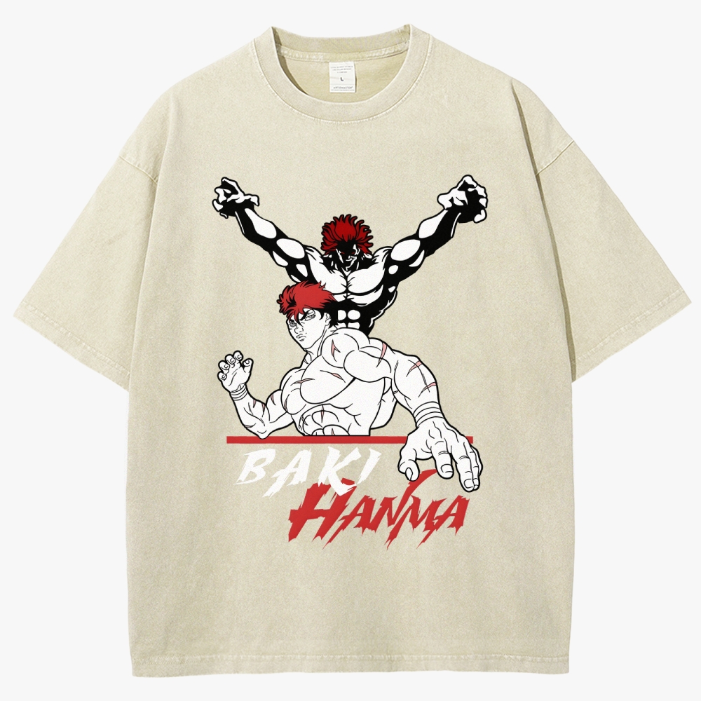 Baki Unisex Fit Washed T-Shirt