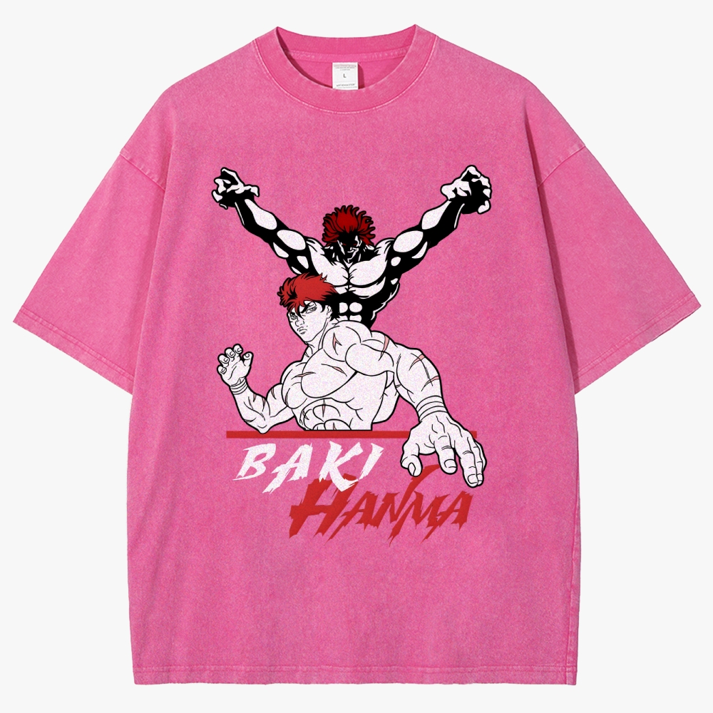 Baki Unisex Fit Washed T-Shirt