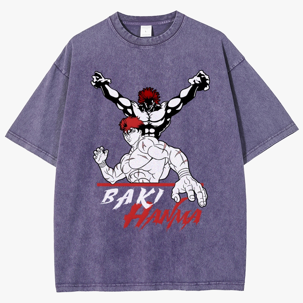 Baki Unisex Fit Washed T-Shirt