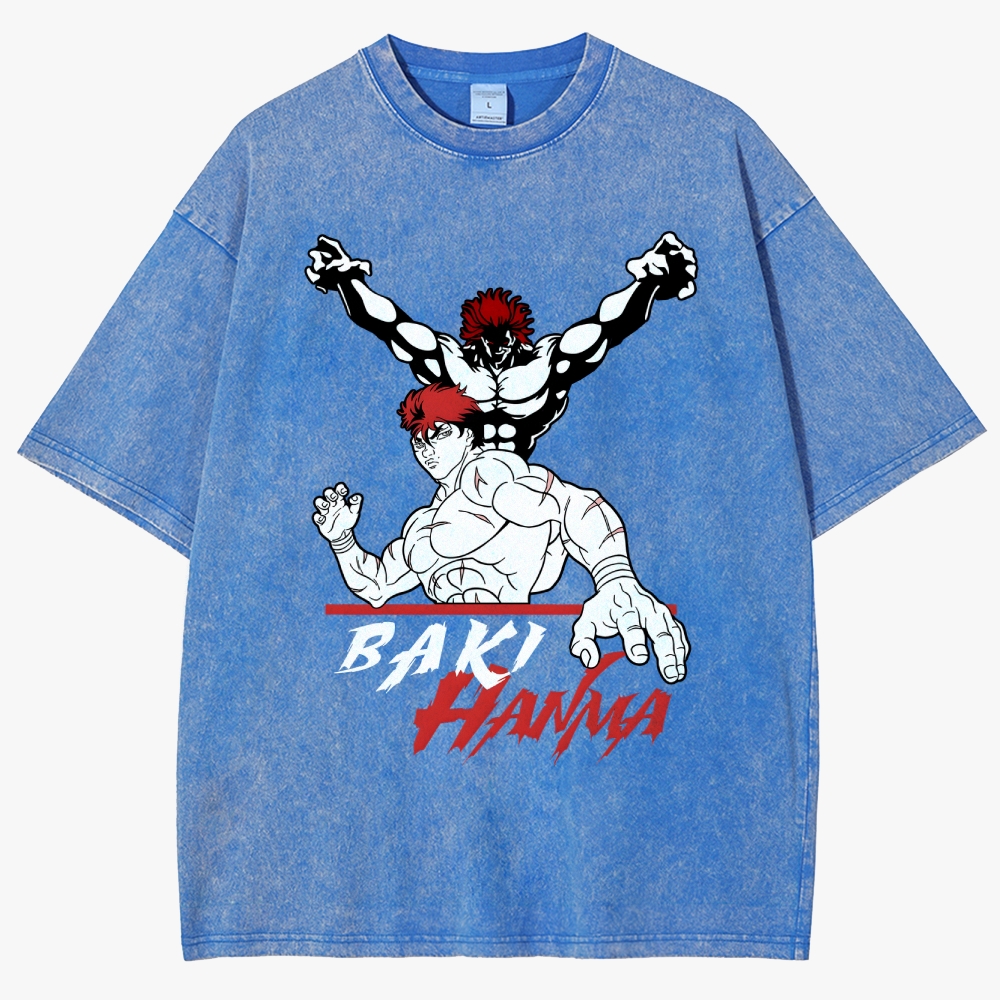 Baki Unisex Fit Washed T-Shirt