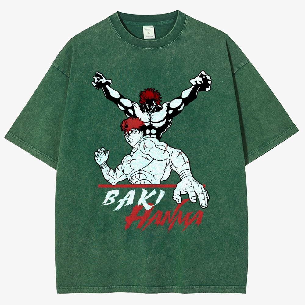 Baki Unisex Fit Washed T-Shirt