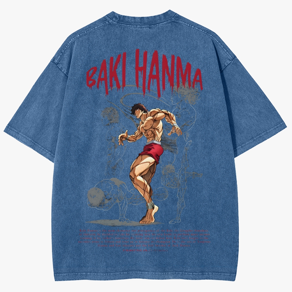 Baki Unisex Fit Washed T-Shirt