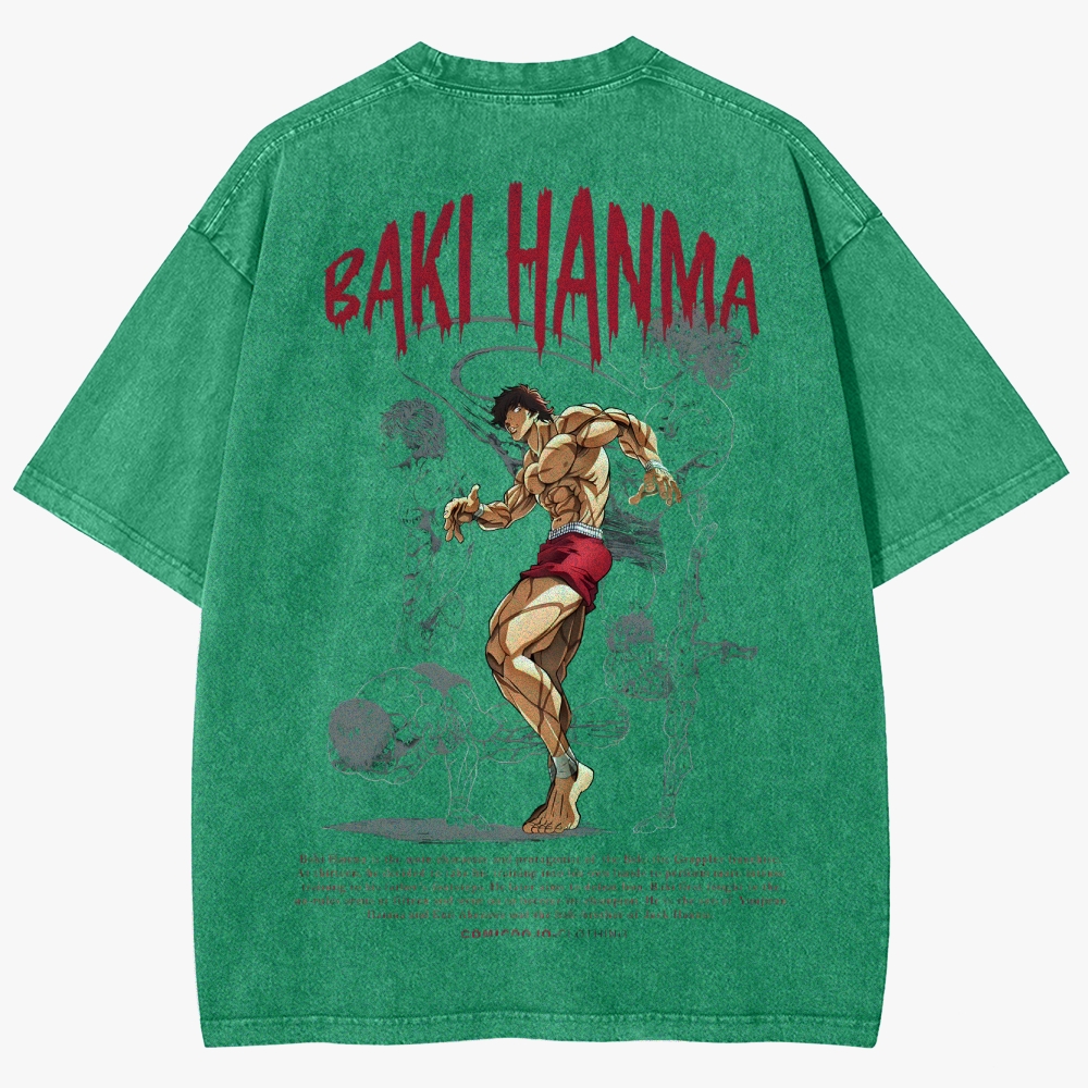 Baki Unisex Fit Washed T-Shirt