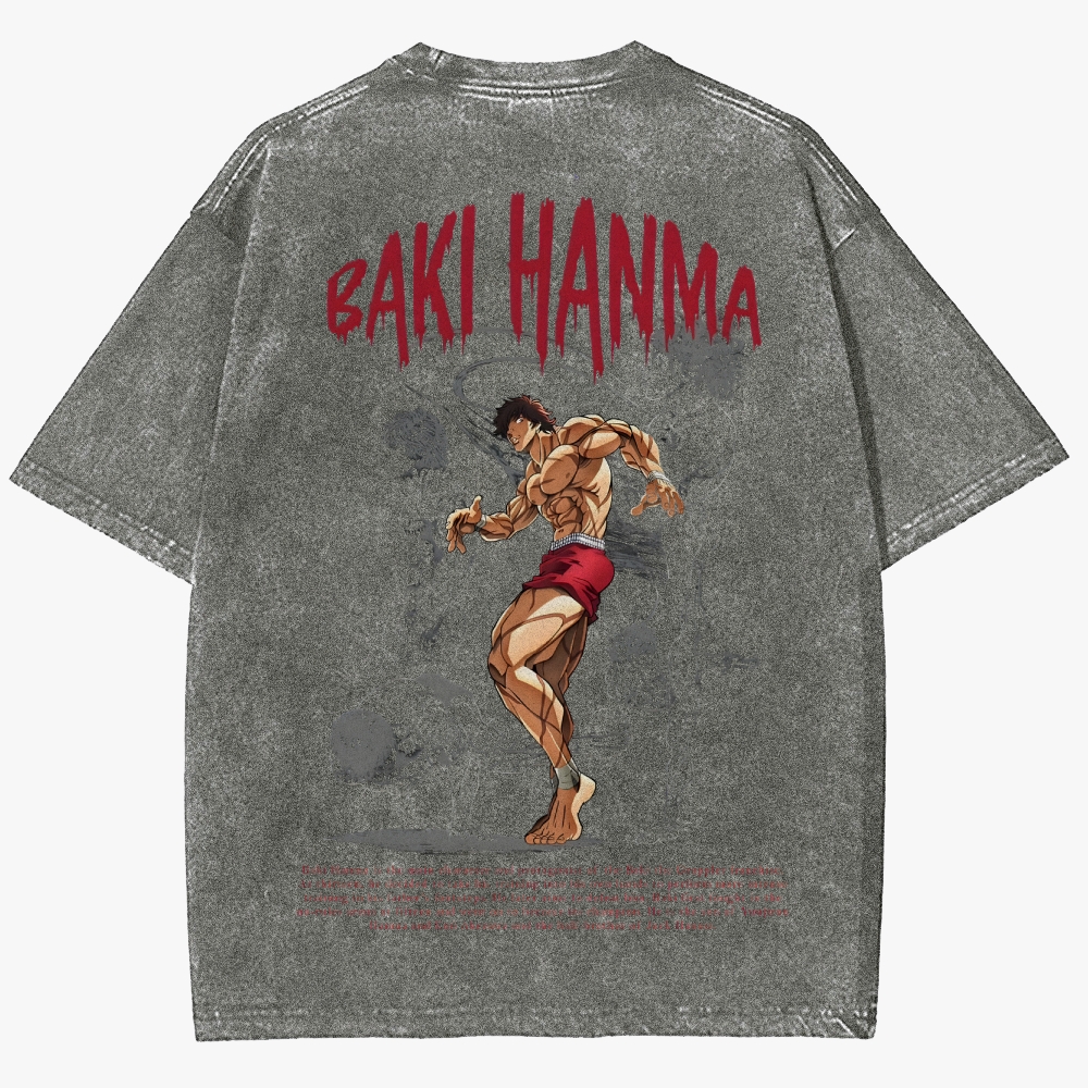 Baki Unisex Fit Washed T-Shirt