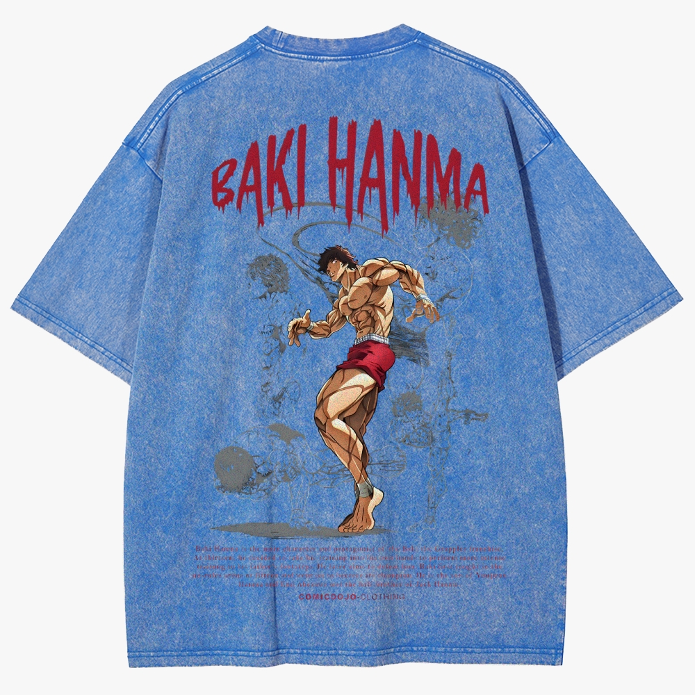 Baki Unisex Fit Washed T-Shirt