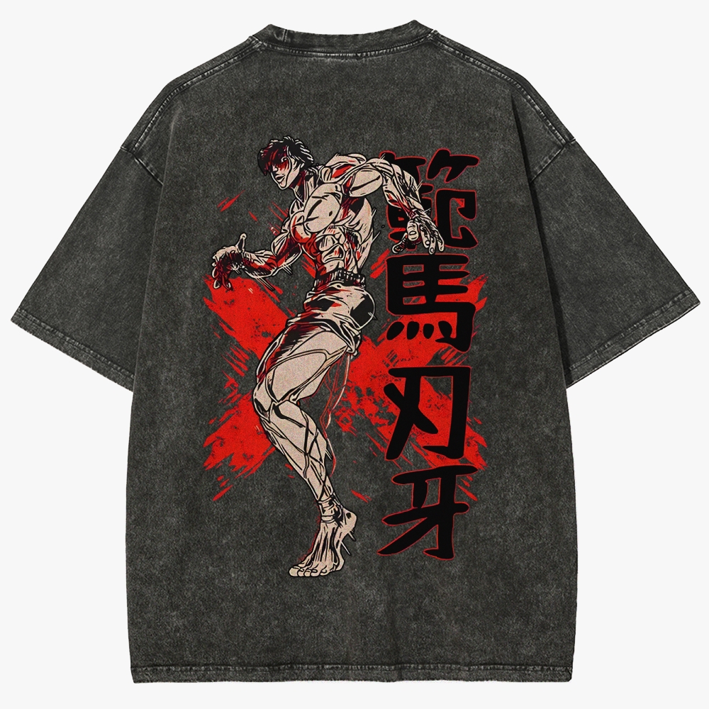 Baki Unisex Fit Washed T-Shirt